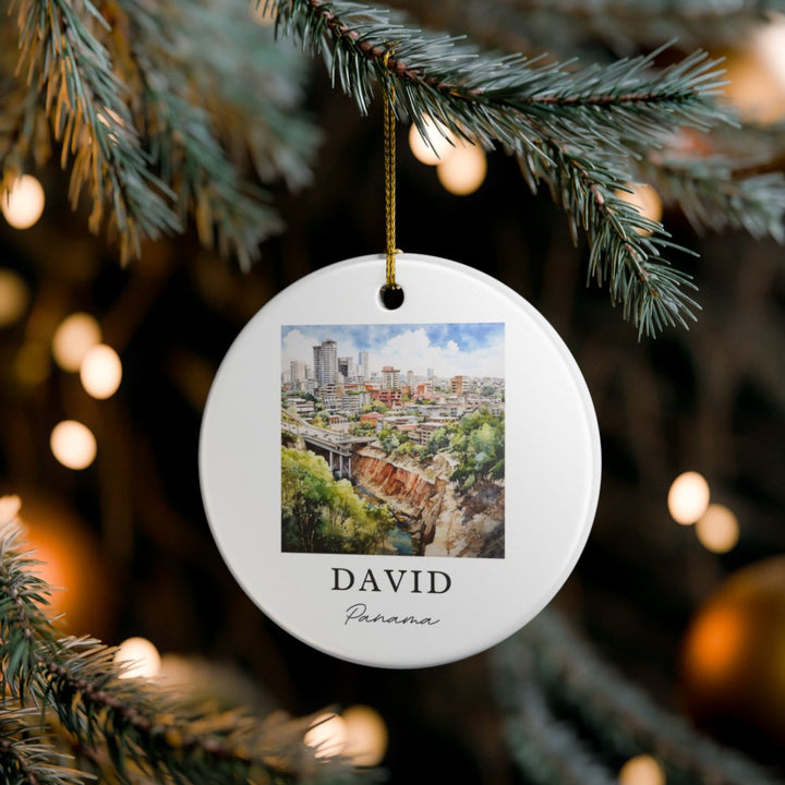 David Panama Ornament: Unique David Panama Souvenir, David Panama Xmas Decor, and Authentic David Panama Gift