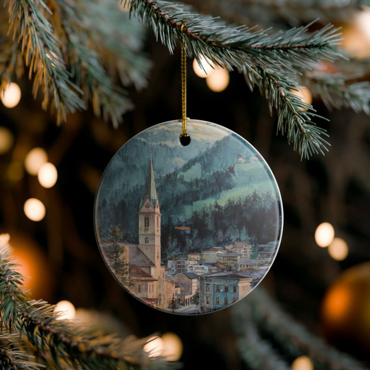 Davos Switzerland Ornament: Unique Davos Switzerland Souvenir, Davos Switzerland Xmas Decor, and Authentic Davos Switzerland Gift