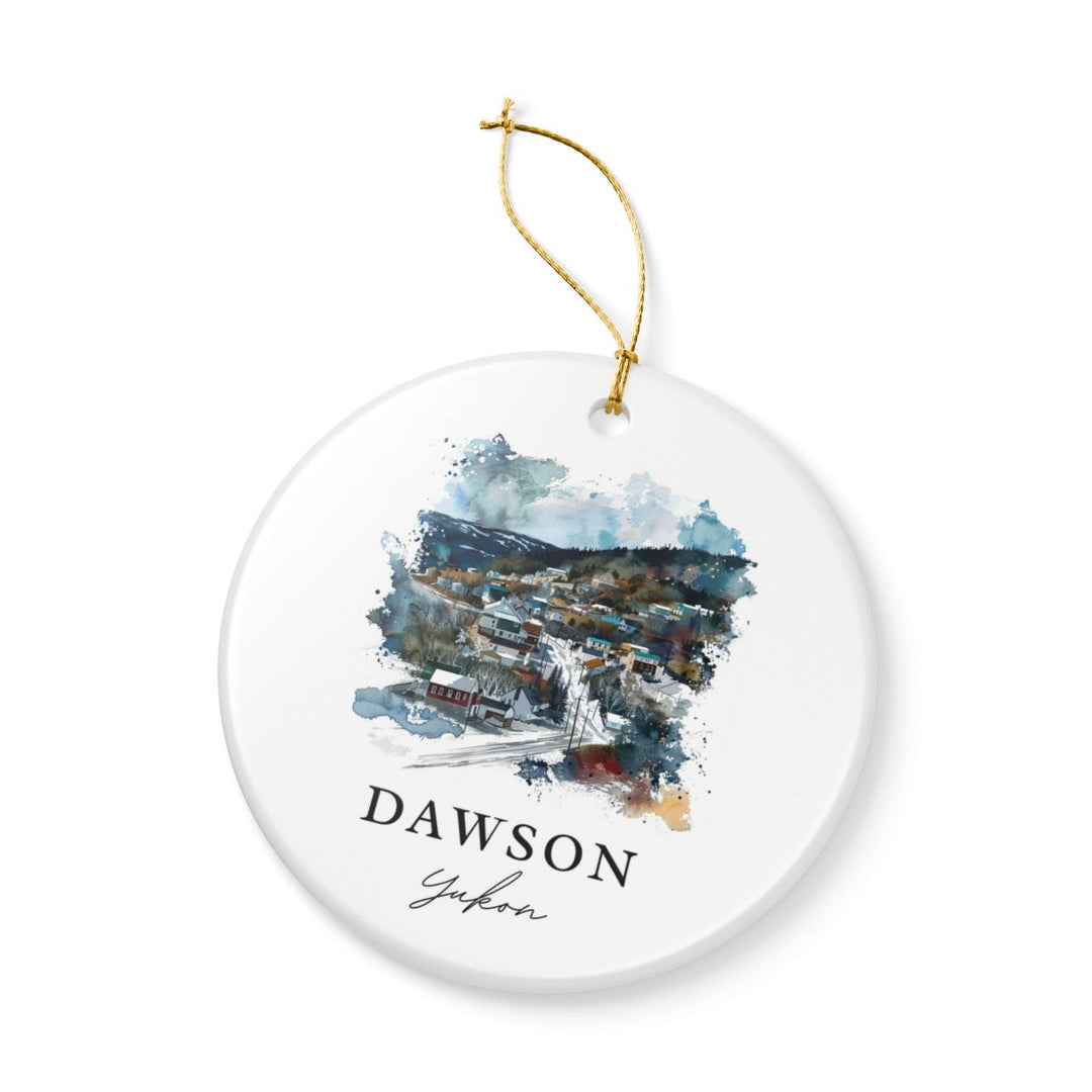 Dawson Canada Ornament: Unique Dawson Souvenir, Dawson Canada Xmas Decor, and Authentic Dawson Gift