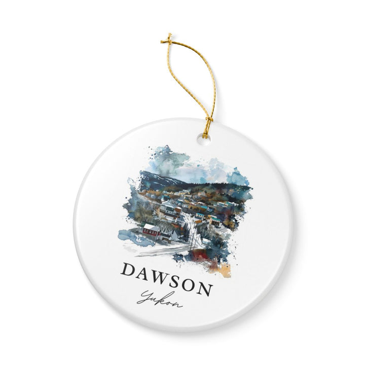 Dawson Canada Ornament: Unique Dawson Souvenir, Dawson Canada Xmas Decor, and Authentic Dawson Gift