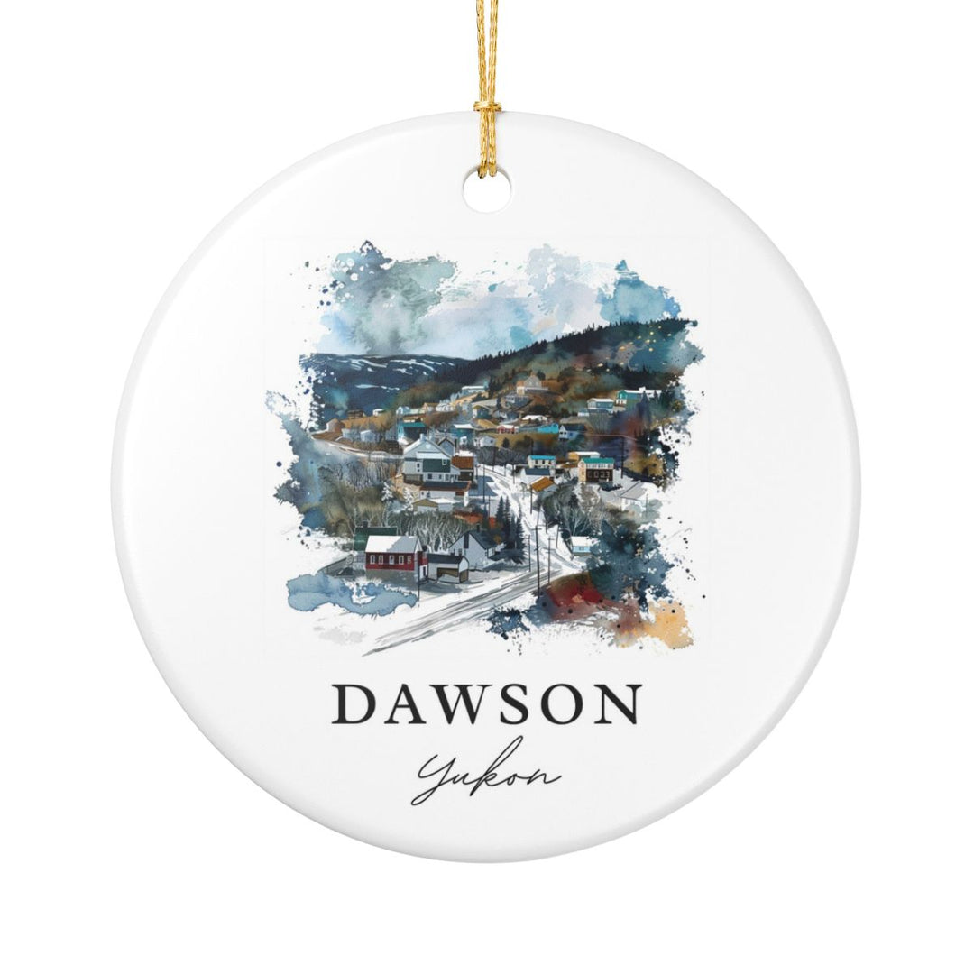 Dawson Canada Ornament: Unique Dawson Souvenir, Dawson Canada Xmas Decor, and Authentic Dawson Gift