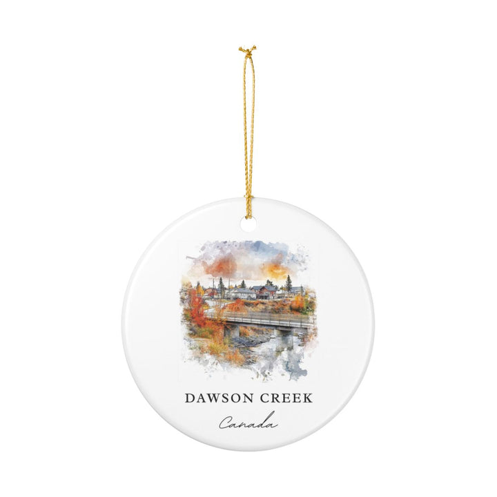Dawson Creek Canada Ornament: Unique Dawson Creek Souvenir, Dawson Creek Canada Xmas Decor, and Authentic Dawson Creek Gift