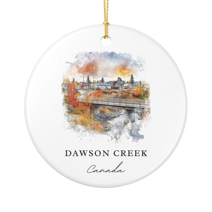 Dawson Creek Canada Ornament: Unique Dawson Creek Souvenir, Dawson Creek Canada Xmas Decor, and Authentic Dawson Creek Gift