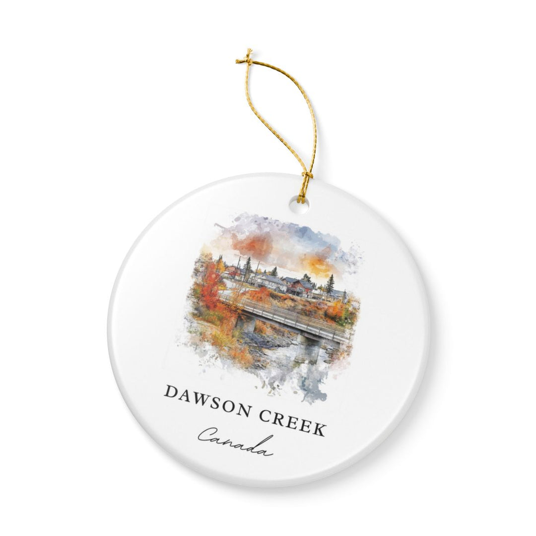 Dawson Creek Canada Ornament: Unique Dawson Creek Souvenir, Dawson Creek Canada Xmas Decor, and Authentic Dawson Creek Gift