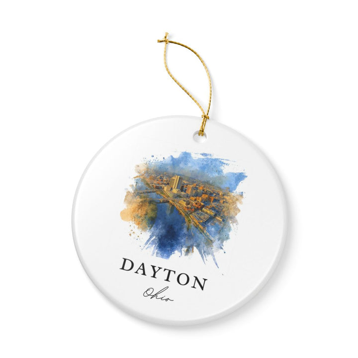 Dayton Ohio Ornament: Unique Dayton Souvenir, Dayton Ohio Xmas Decor, and Authentic Dayton Gift