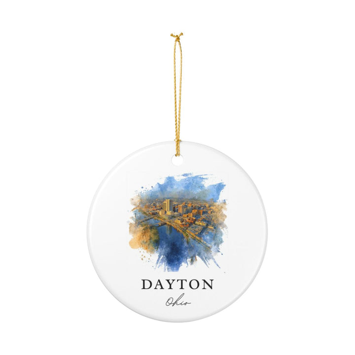 Dayton Ohio Ornament: Unique Dayton Souvenir, Dayton Ohio Xmas Decor, and Authentic Dayton Gift