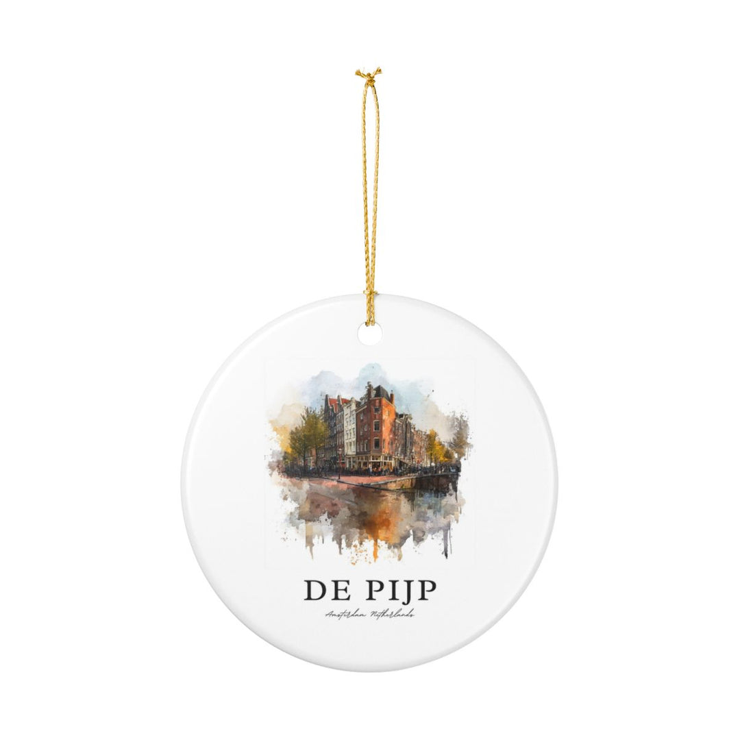 De Pijp Amsterdam Netherlands Ornament: Unique de Pijp Amsterdam Souvenir, de Pijp Amsterdam Netherlands Xmas Decor, and Authentic de Pijp Amsterdam Gift