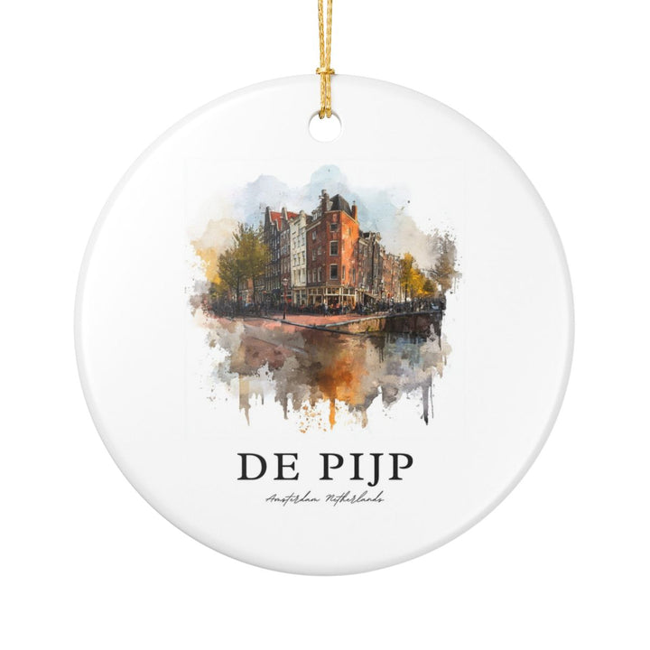 De Pijp Amsterdam Netherlands Ornament: Unique de Pijp Amsterdam Souvenir, de Pijp Amsterdam Netherlands Xmas Decor, and Authentic de Pijp Amsterdam Gift