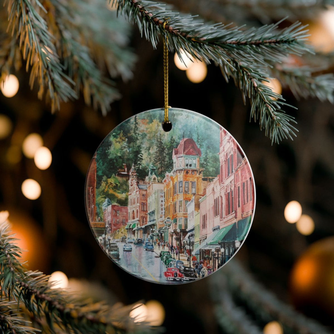 Deadwood South Dakota USA Ornament: Unique Deadwood Souvenir, Deadwood South Dakota Xmas Decor, and Authentic Deadwood Gift