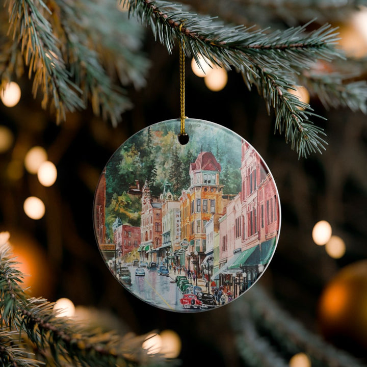 Deadwood South Dakota USA Ornament: Unique Deadwood Souvenir, Deadwood South Dakota Xmas Decor, and Authentic Deadwood Gift