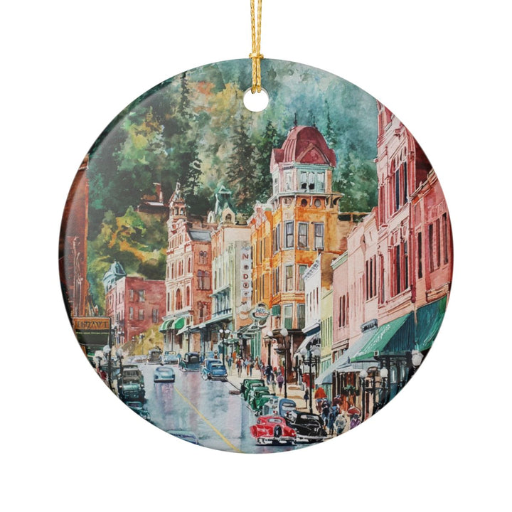 Deadwood South Dakota USA Ornament: Unique Deadwood Souvenir, Deadwood South Dakota Xmas Decor, and Authentic Deadwood Gift