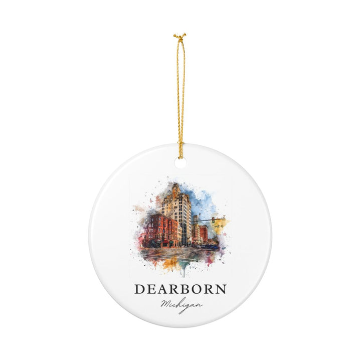 Dearborn Michigan A Ornament: Unique Dearborn Michigan A Souvenir, Dearborn Michigan A Xmas Decor, and Authentic Dearborn Michigan A Gift
