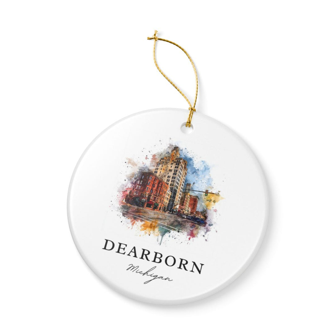 Dearborn Michigan A Ornament: Unique Dearborn Michigan A Souvenir, Dearborn Michigan A Xmas Decor, and Authentic Dearborn Michigan A Gift