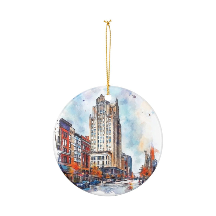 Dearborn Michigan Ornament: Unique Dearborn Souvenir, Dearborn Michigan Xmas Decor, and Authentic Dearborn Gift