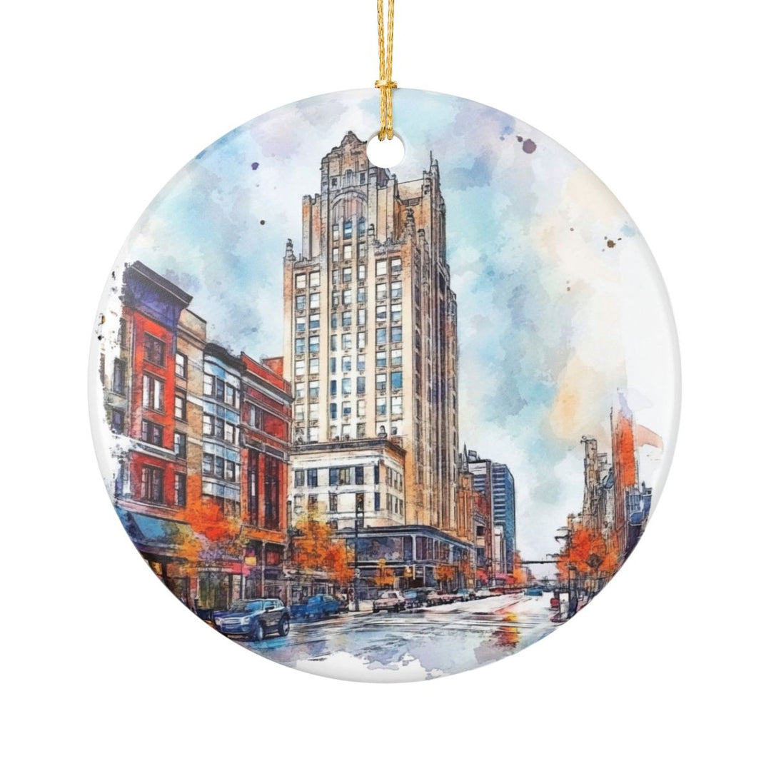Dearborn Michigan Ornament: Unique Dearborn Souvenir, Dearborn Michigan Xmas Decor, and Authentic Dearborn Gift