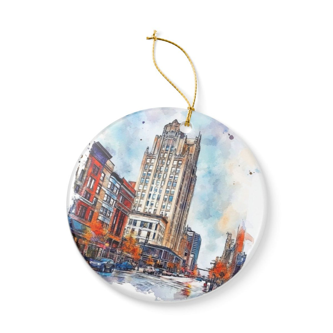Dearborn Michigan Ornament: Unique Dearborn Souvenir, Dearborn Michigan Xmas Decor, and Authentic Dearborn Gift