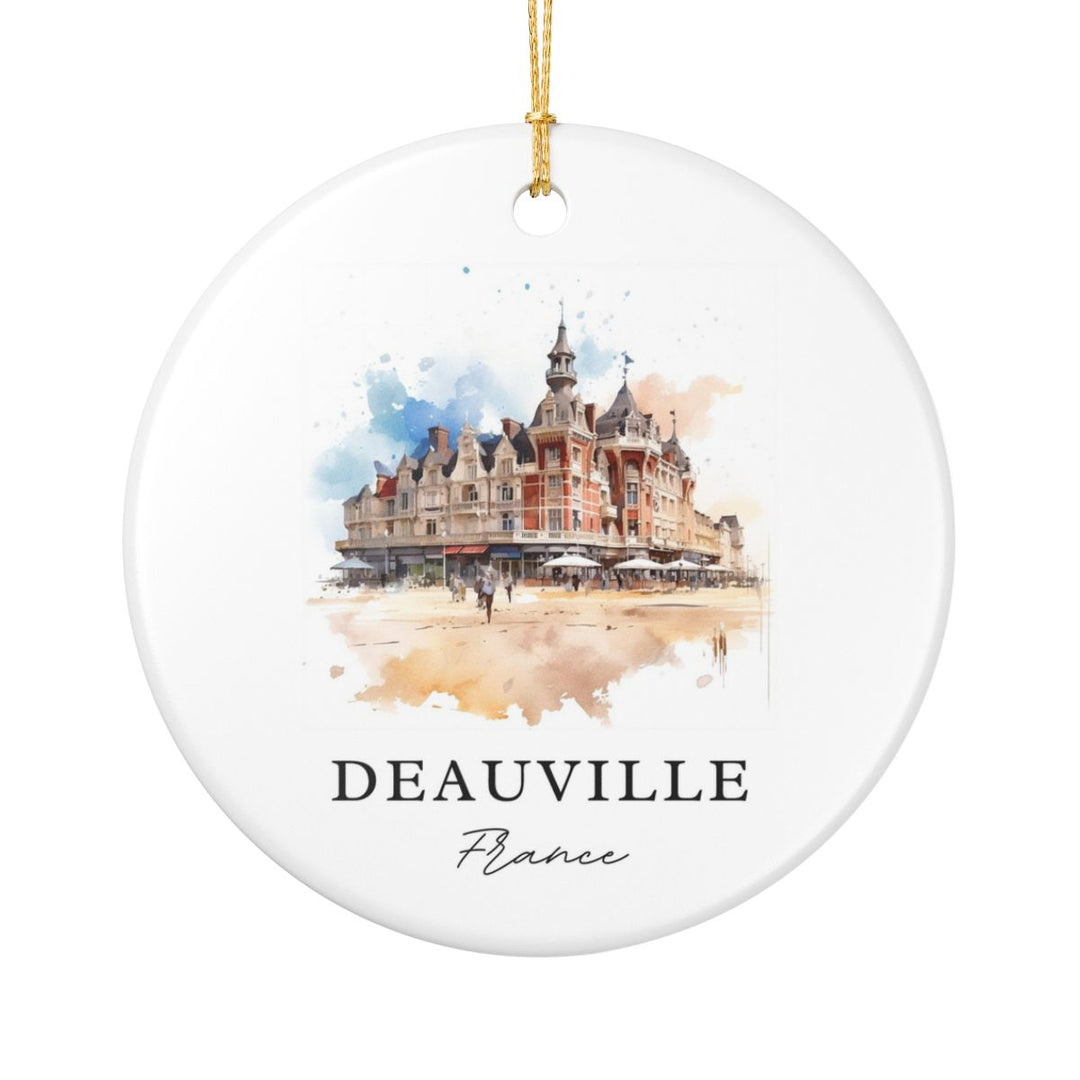 Deauville France Ornament: Unique Deauville Souvenir, Deauville France Xmas Decor, and Authentic Deauville Gift