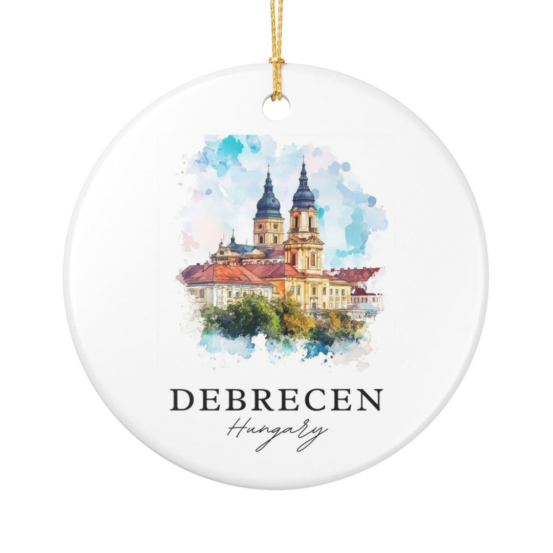 Debrecen Hungary Ornament: Unique Debrecen Souvenir, Debrecen Hungary Xmas Decor, and Authentic Debrecen Gift