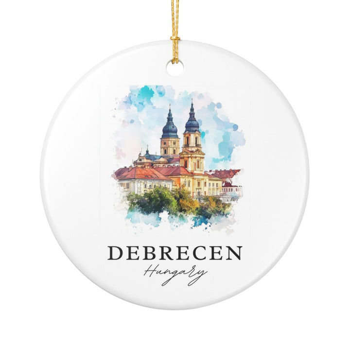 Debrecen Hungary Ornament: Unique Debrecen Souvenir, Debrecen Hungary Xmas Decor, and Authentic Debrecen Gift