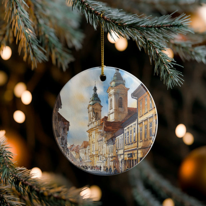 Debrecen Hungary Ornament: Unique Debrecen Souvenir, Debrecen Hungary Xmas Decor, and Authentic Debrecen Gift