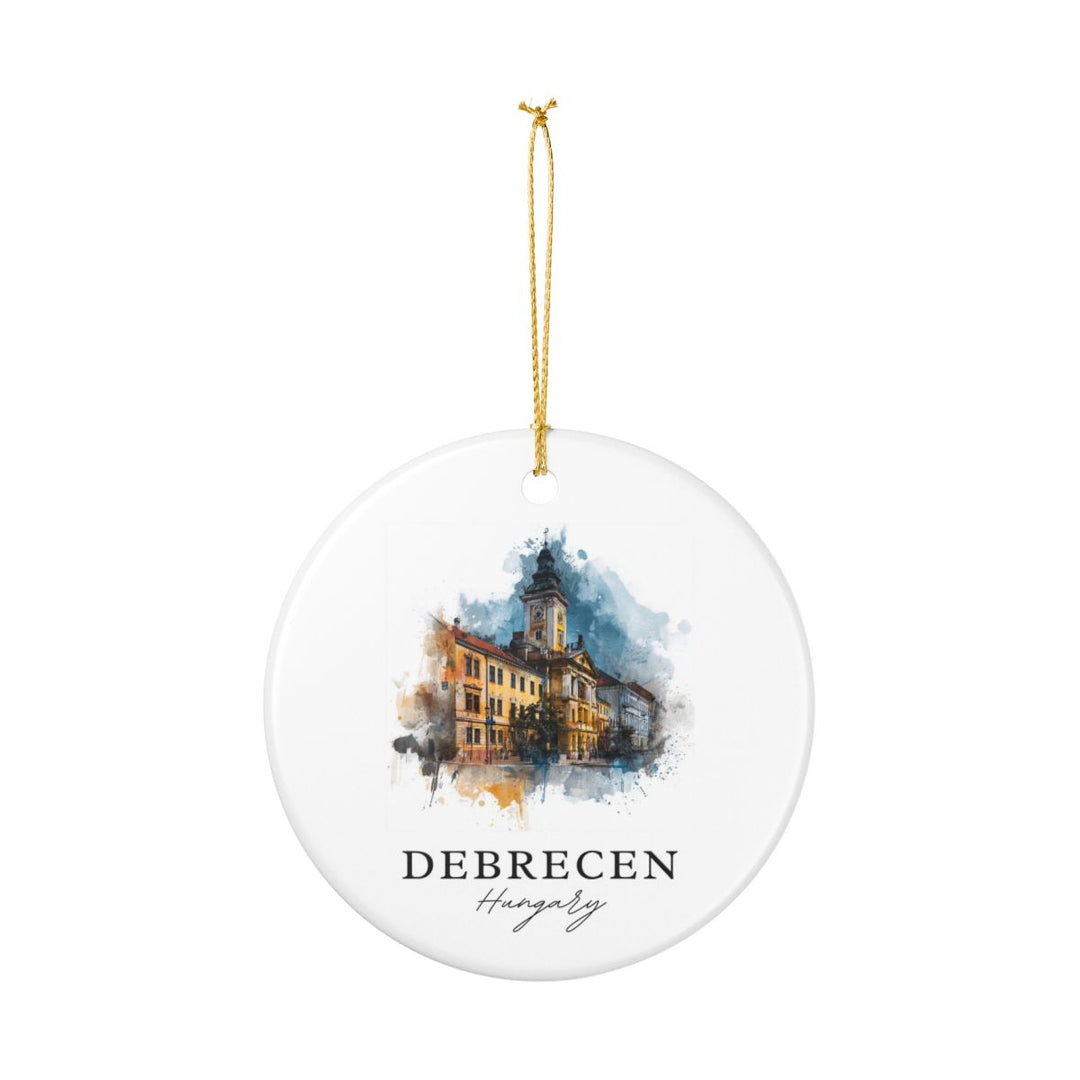 Debrecen Hungary Ornament: Unique Debrecen Souvenir, Debrecen Hungary Xmas Decor, and Authentic Debrecen Gift