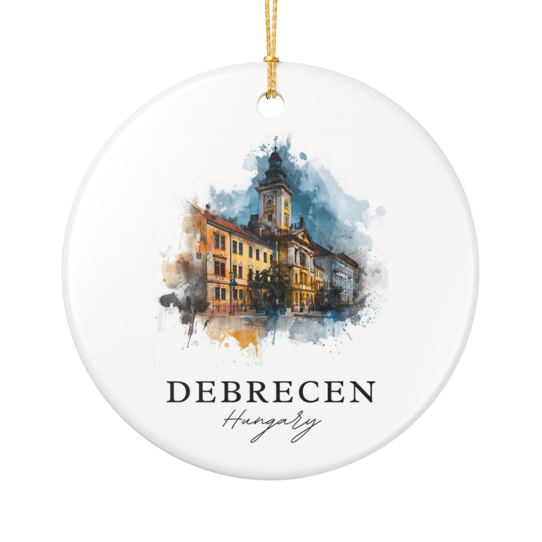 Debrecen Hungary Ornament: Unique Debrecen Souvenir, Debrecen Hungary Xmas Decor, and Authentic Debrecen Gift