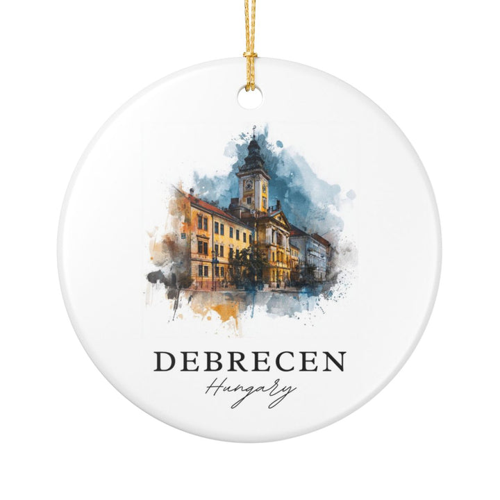 Debrecen Hungary Ornament: Unique Debrecen Souvenir, Debrecen Hungary Xmas Decor, and Authentic Debrecen Gift