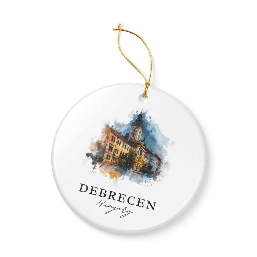 Debrecen Hungary Ornament: Unique Debrecen Souvenir, Debrecen Hungary Xmas Decor, and Authentic Debrecen Gift