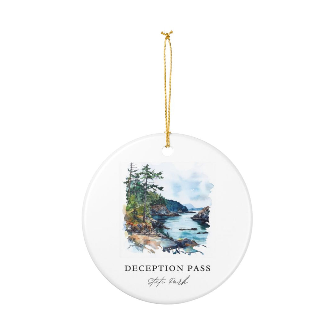 Deception Pass State Park Washington Ornament: Unique Deception Pass State Park Souvenir, Deception Pass State Park Washington Xmas Decor, and Authentic Deception Pass State Park Gift