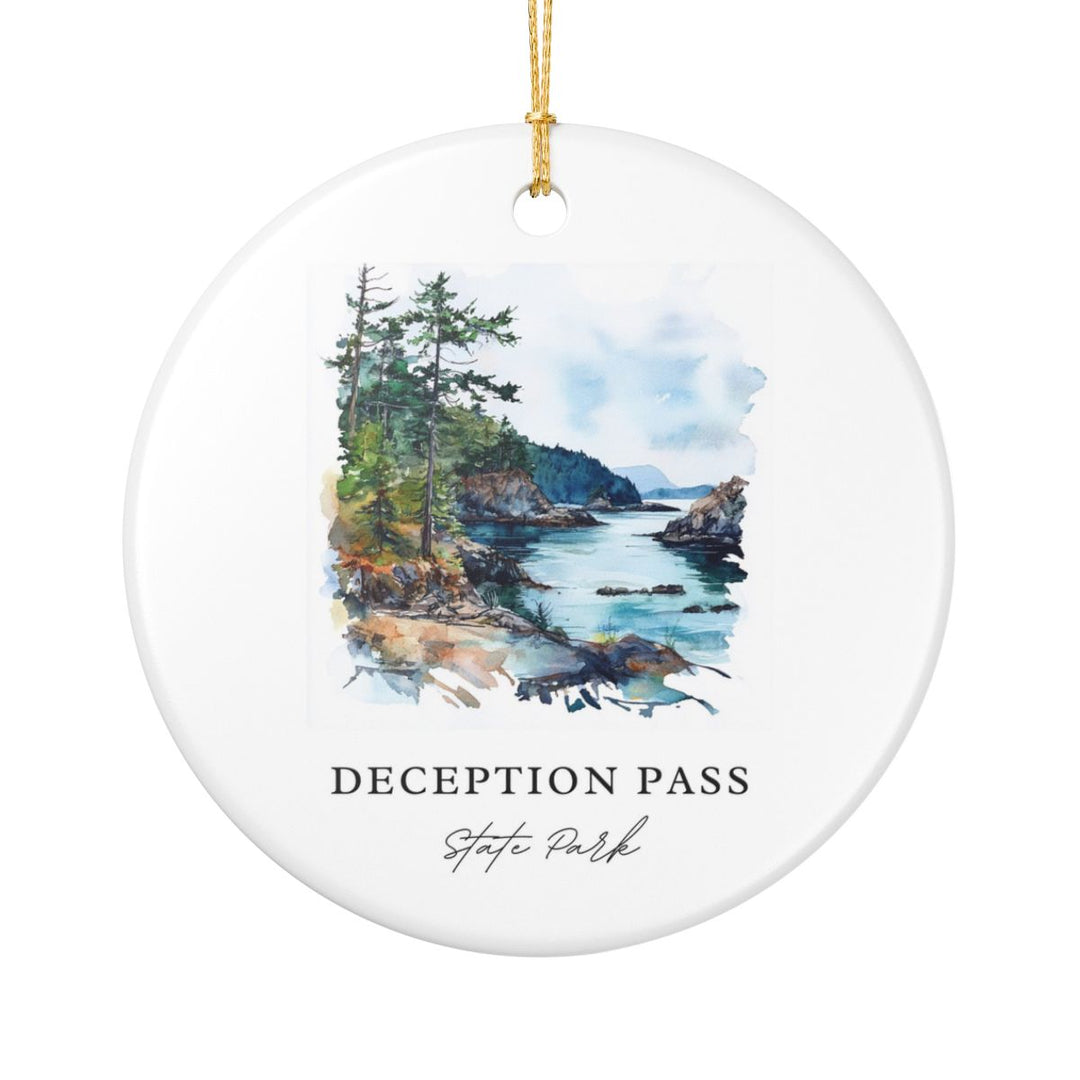 Deception Pass State Park Washington Ornament: Unique Deception Pass State Park Souvenir, Deception Pass State Park Washington Xmas Decor, and Authentic Deception Pass State Park Gift