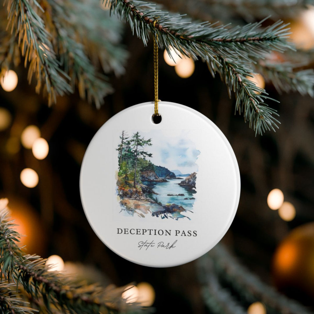 Deception Pass State Park Washington Ornament: Unique Deception Pass State Park Souvenir, Deception Pass State Park Washington Xmas Decor, and Authentic Deception Pass State Park Gift