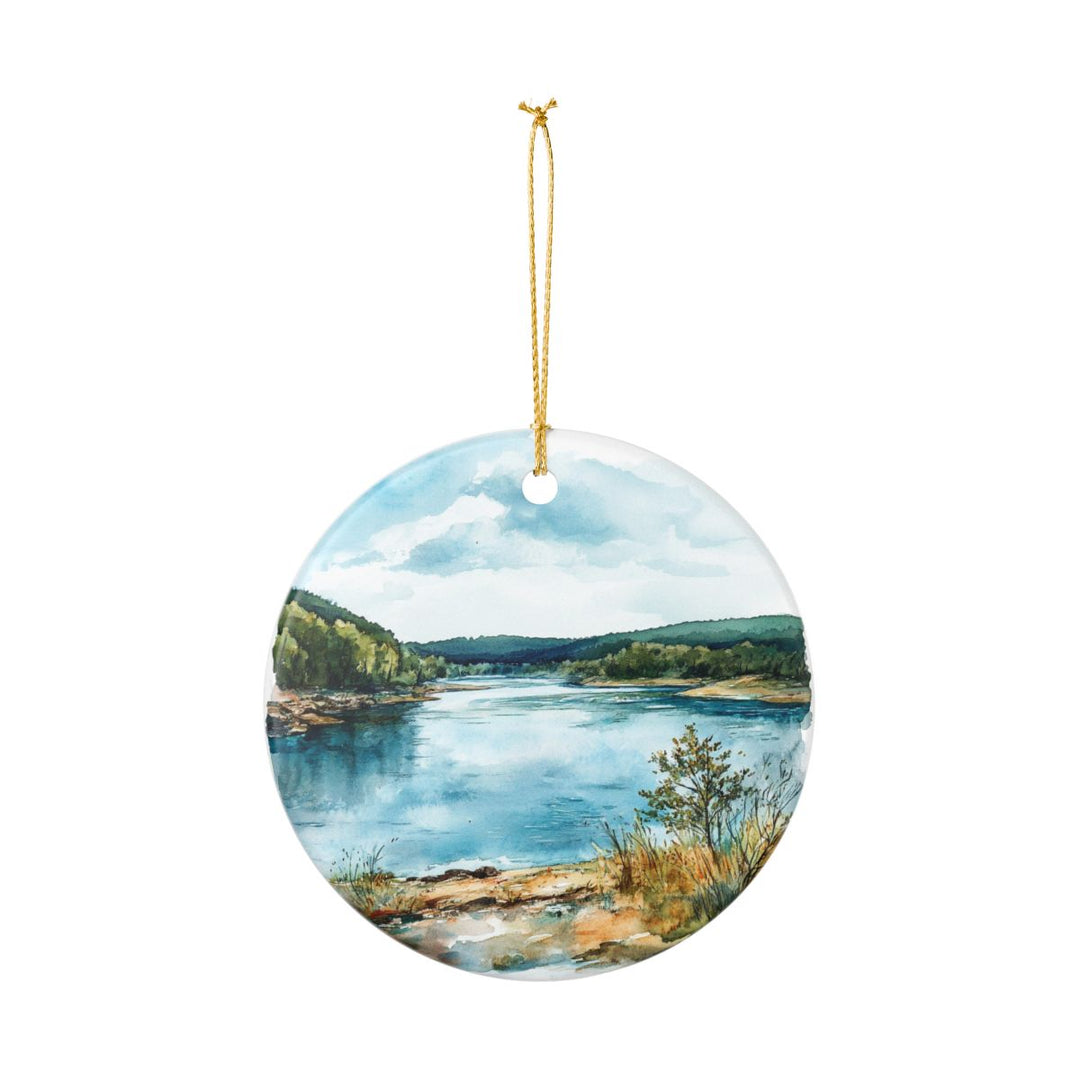Delaware River Ornament: Unique Delaware River Souvenir, Delaware River Xmas Decor, and Authentic Delaware River Gift