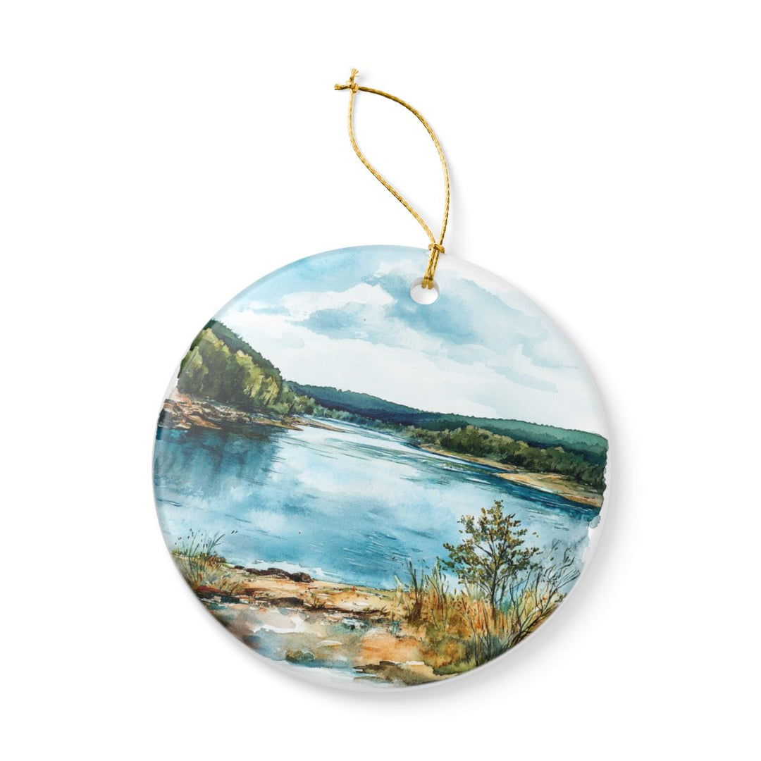 Delaware River Ornament: Unique Delaware River Souvenir, Delaware River Xmas Decor, and Authentic Delaware River Gift