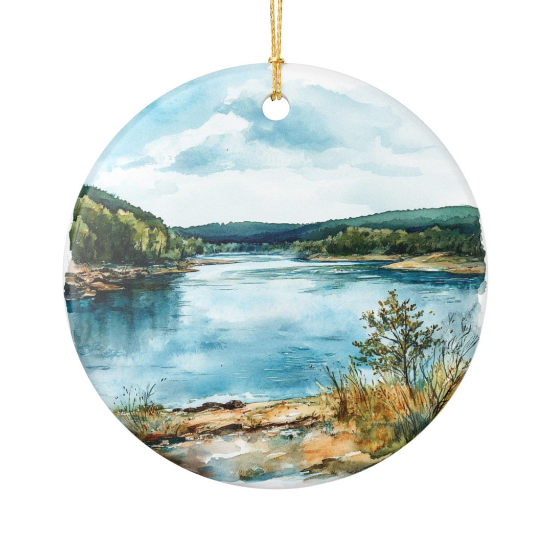 Delaware River Ornament: Unique Delaware River Souvenir, Delaware River Xmas Decor, and Authentic Delaware River Gift
