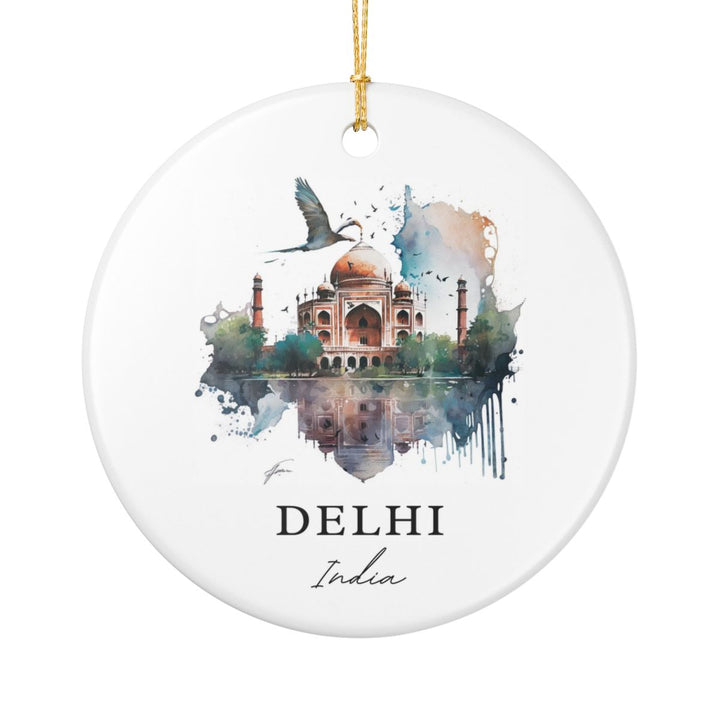 Delhi India Ornament: Unique Delhi Souvenir, Delhi India Xmas Decor, and Authentic Delhi Gift