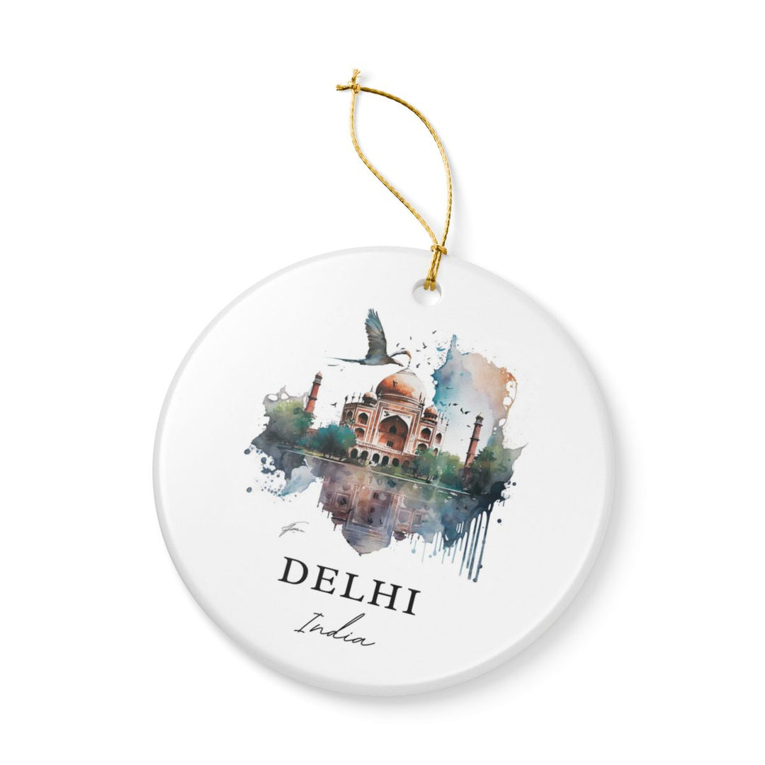 Delhi India Ornament: Unique Delhi Souvenir, Delhi India Xmas Decor, and Authentic Delhi Gift