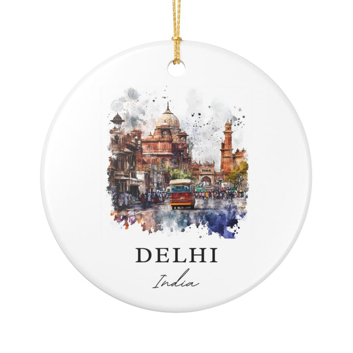 Delhi India Ornament: Unique Delhi Souvenir, Delhi India Xmas Decor, and Authentic Delhi Gift