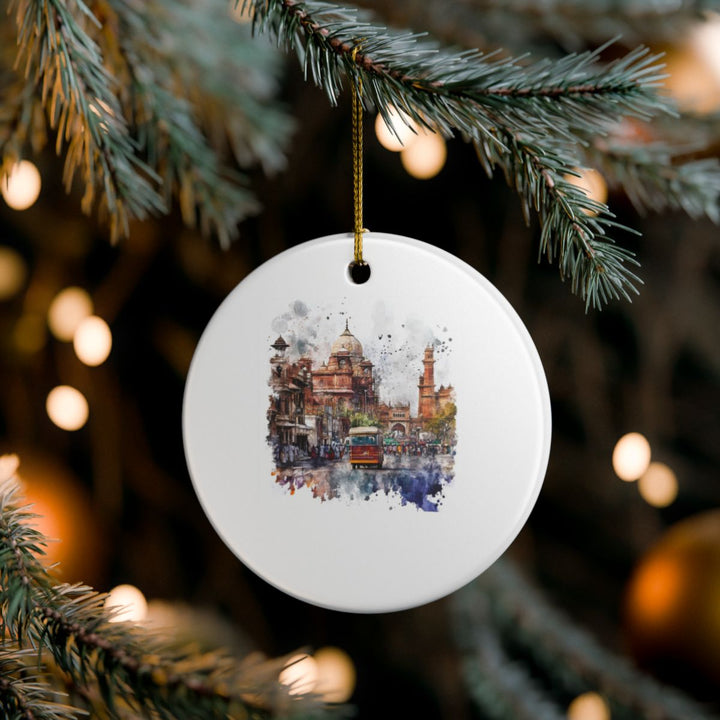 Delhi India Ornament: Unique Delhi Souvenir, Delhi India Xmas Decor, and Authentic Delhi Gift