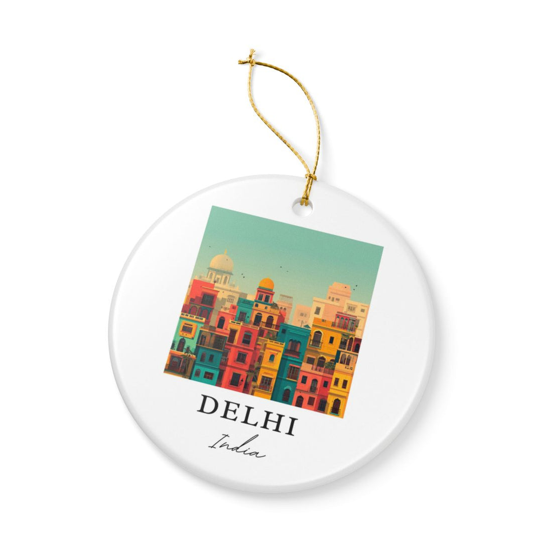 Delhi India Ornament: Unique Delhi Souvenir, Delhi India Xmas Decor, and Authentic Delhi Gift
