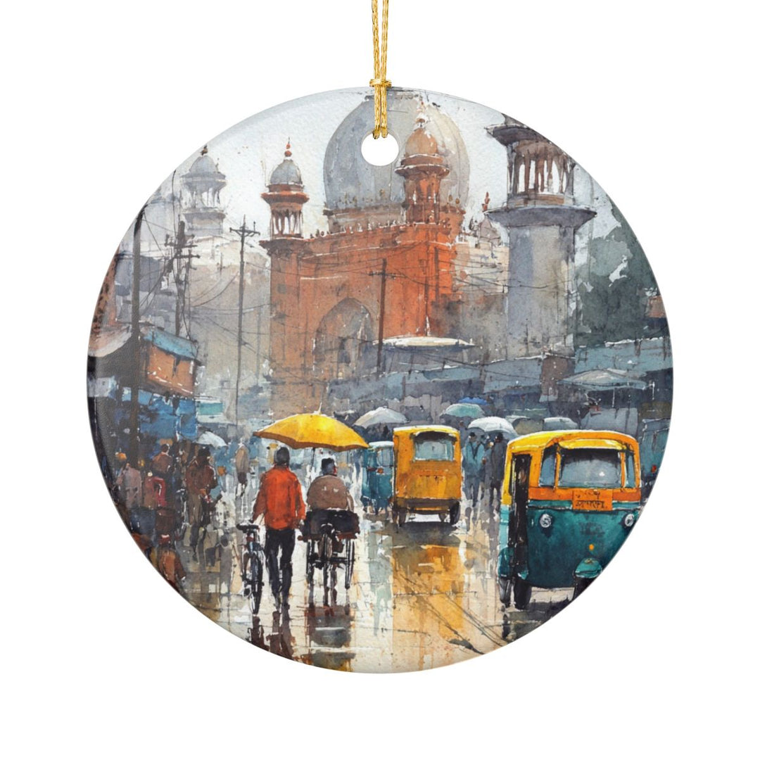 Delhi India Ornament: Unique Delhi Souvenir, Delhi India Xmas Decor, and Authentic Delhi Gift
