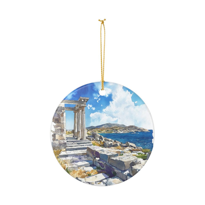 Delos Greece Ornament: Unique Delos Souvenir, Delos Greece Xmas Decor, and Authentic Delos Gift