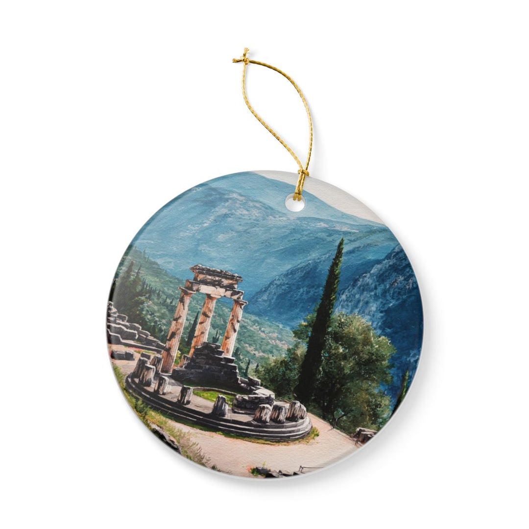 Delphi Ornament: Unique Delphi Souvenir, Delphi Xmas Decor, and Authentic Delphi Gift