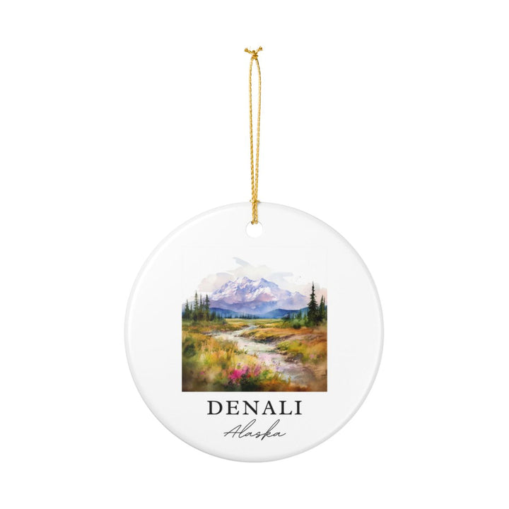 Denali Alaska Ornament: Unique Denali Alaska Souvenir, Denali Alaska Xmas Decor, and Authentic Denali Alaska Gift