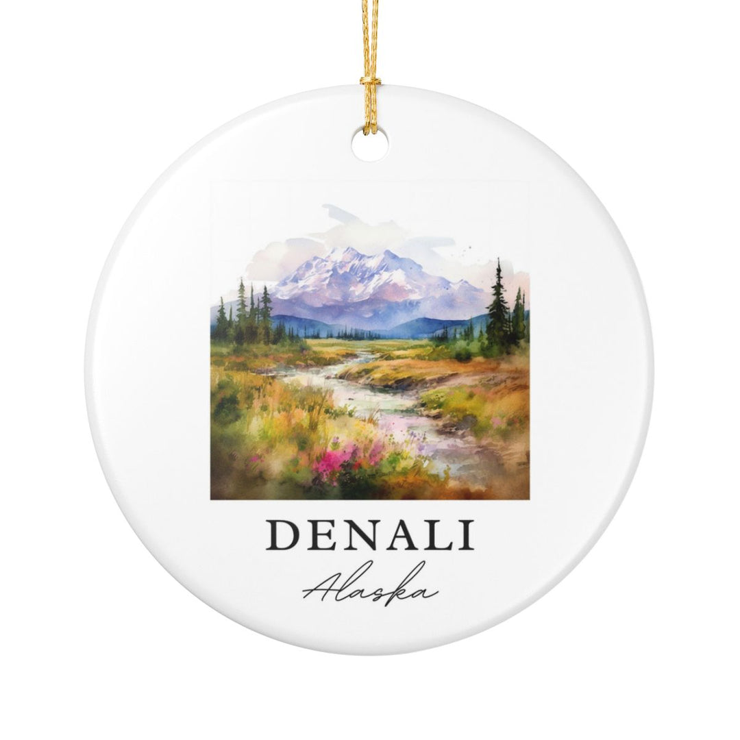 Denali Alaska Ornament: Unique Denali Alaska Souvenir, Denali Alaska Xmas Decor, and Authentic Denali Alaska Gift