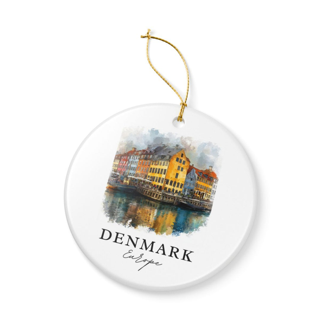 Denmark Ornament: Unique Denmark Souvenir, Denmark Xmas Decor, and Authentic Denmark Gift