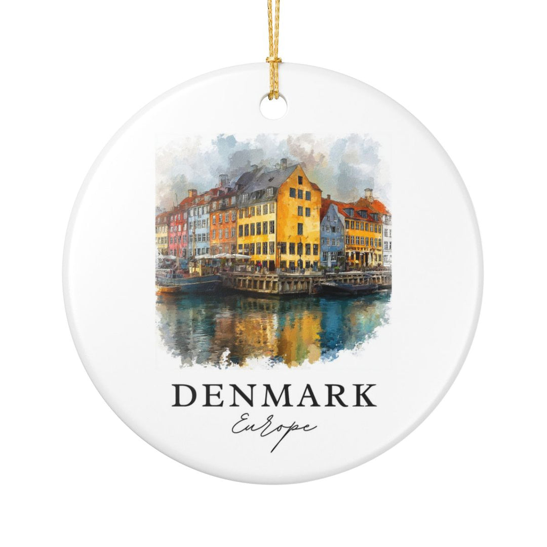 Denmark Ornament: Unique Denmark Souvenir, Denmark Xmas Decor, and Authentic Denmark Gift