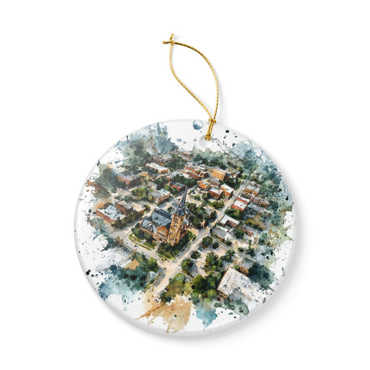 Denton Texas Ornament: Unique Denton Souvenir, Denton Texas Xmas Decor, and Authentic Denton Gift