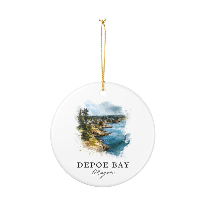 Depoe Bay Oregon Ornament: Unique Depoe Bay Souvenir, Depoe Bay Oregon Xmas Decor, and Authentic Depoe Bay Gift