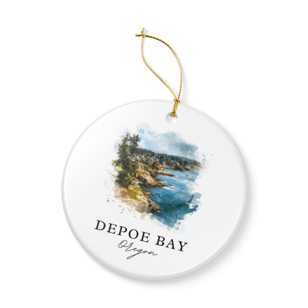 Depoe Bay Oregon Ornament: Unique Depoe Bay Souvenir, Depoe Bay Oregon Xmas Decor, and Authentic Depoe Bay Gift