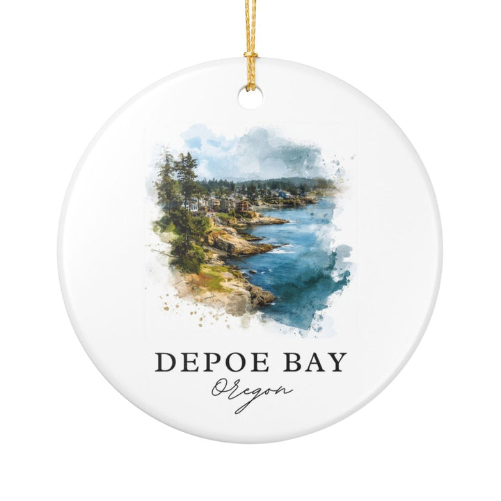 Depoe Bay Oregon Ornament: Unique Depoe Bay Souvenir, Depoe Bay Oregon Xmas Decor, and Authentic Depoe Bay Gift